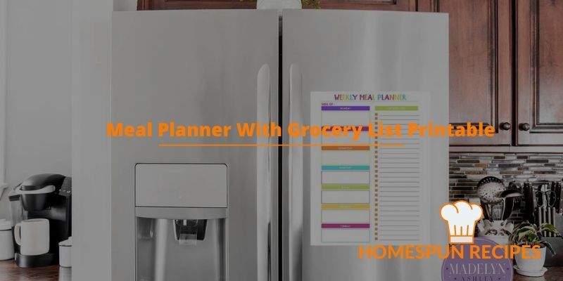 Meal Planner With Grocery List Printable
