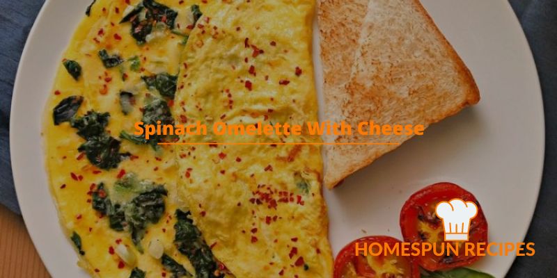 Spinach Omelette With Cheese Yummy