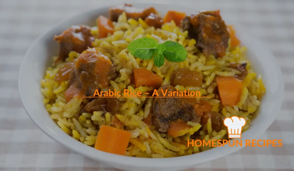 Arabic Rice – A Variation